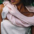 Linen scarf Mariam pink